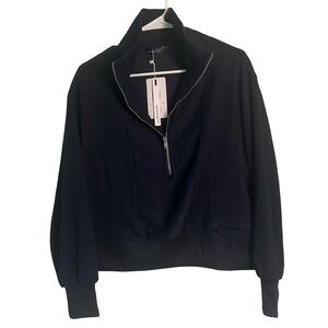 Navy Blue Half-Zip Sweatshirt